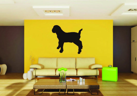 Picniva Boer Goat Sty8a Vinyl Wall Decal, Approx 22 in Square, Removable