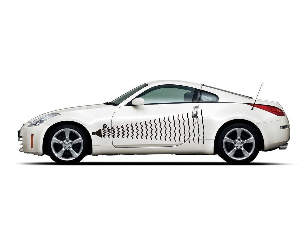 Picniva Style 197 Racing Side Stripe Vinyl Decals, 22 x 42 in, 2 Pc