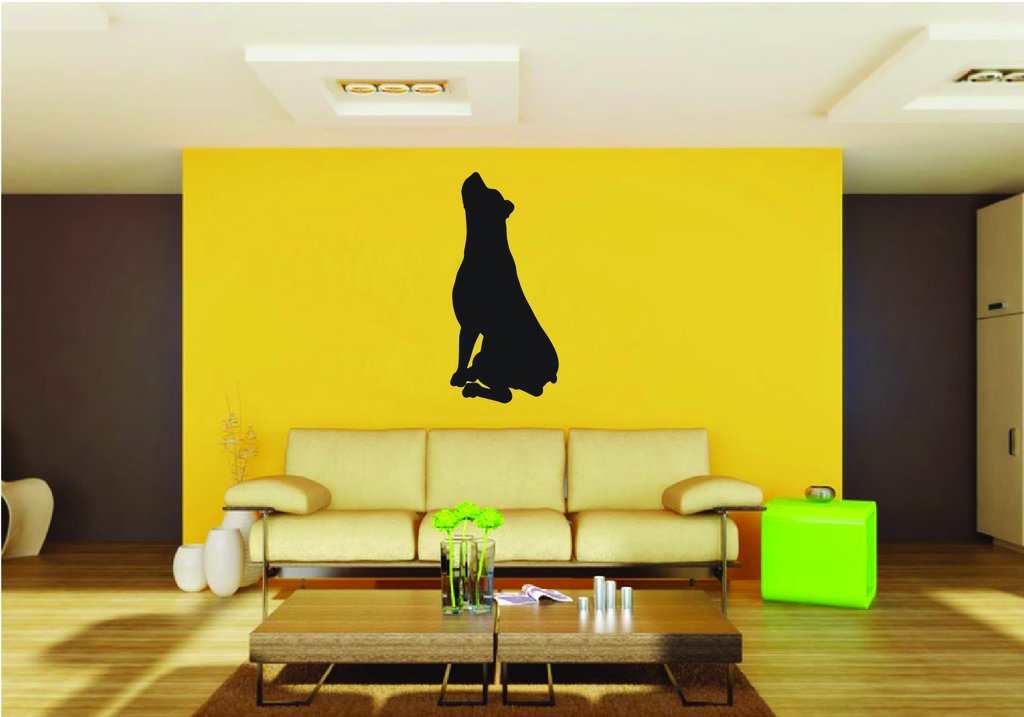 Picniva Rottweiler Dog Style 21a Removable Vinyl Wall Decal