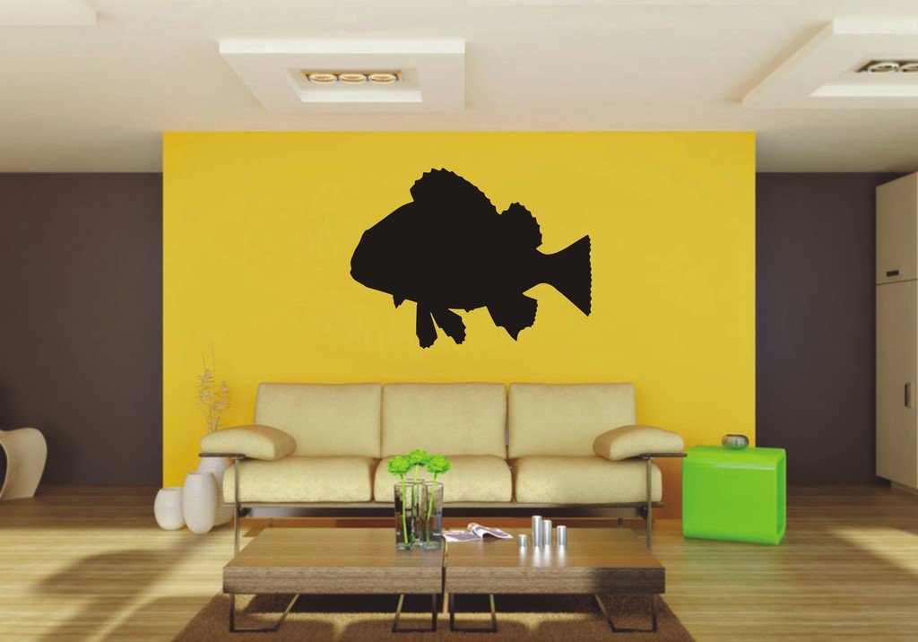 Picniva Rockfish Sty1 Vinyl Wall Decal, Approx 29.4 x 22 in, Removable