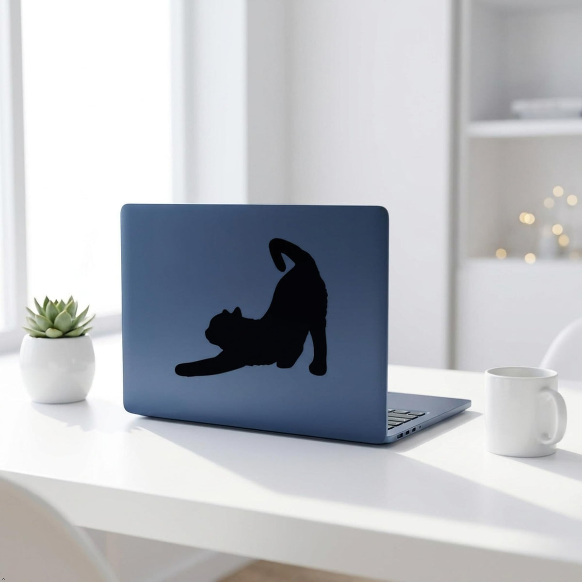 Decaltor Stretching Cat Vinyl Decal