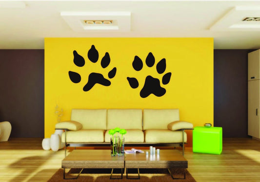 Picniva Fisher Track Vinyl Wall Decal, Approx 22 x 11 in, Removable