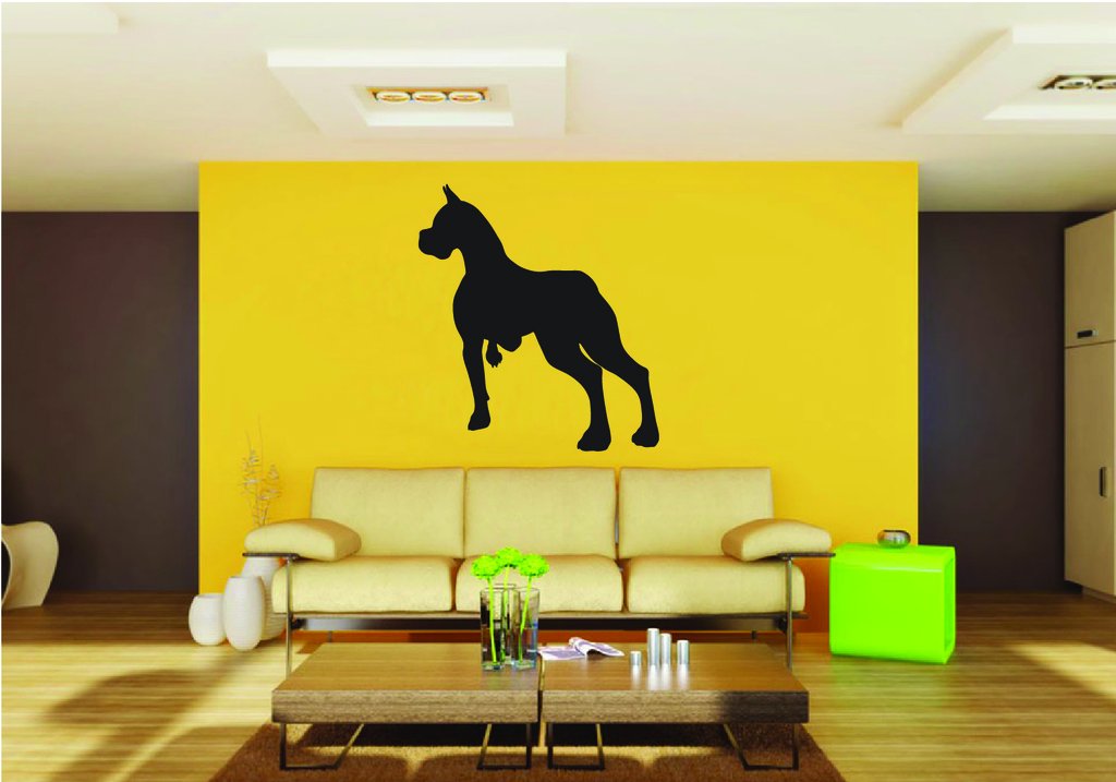 Picniva Boxer Dog Style 21 Removable Vinyl Wall Decal