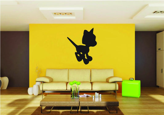 Picniva Cat Style 4a Removable Vinyl Wall Decal