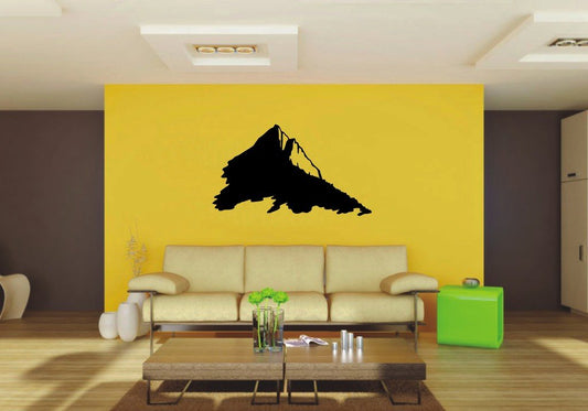 Picniva 22x12.65 Mountain Style 6 Vinyl Wall Decal Nature