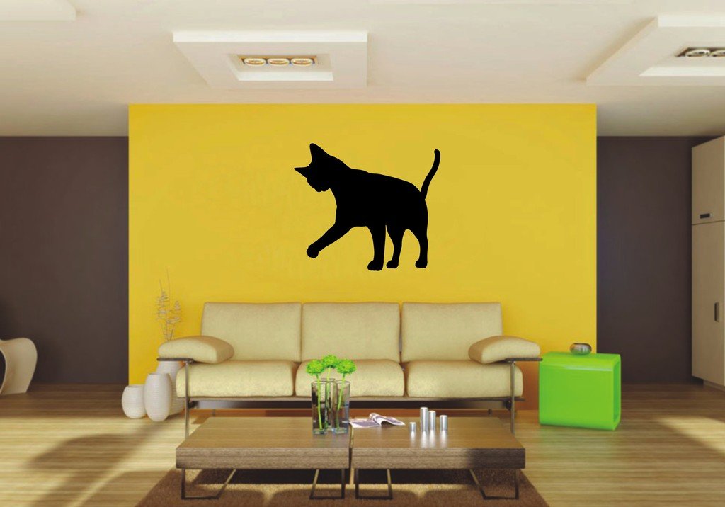 Picniva 22x19.18 Abyssinian Style 4 Vinyl Wall Decal Cat Breed