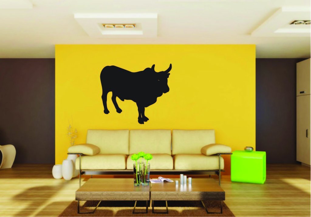 Picniva Cattle Sty20 Vinyl Wall Decal, Approx 22 x 18.4 in, Removable