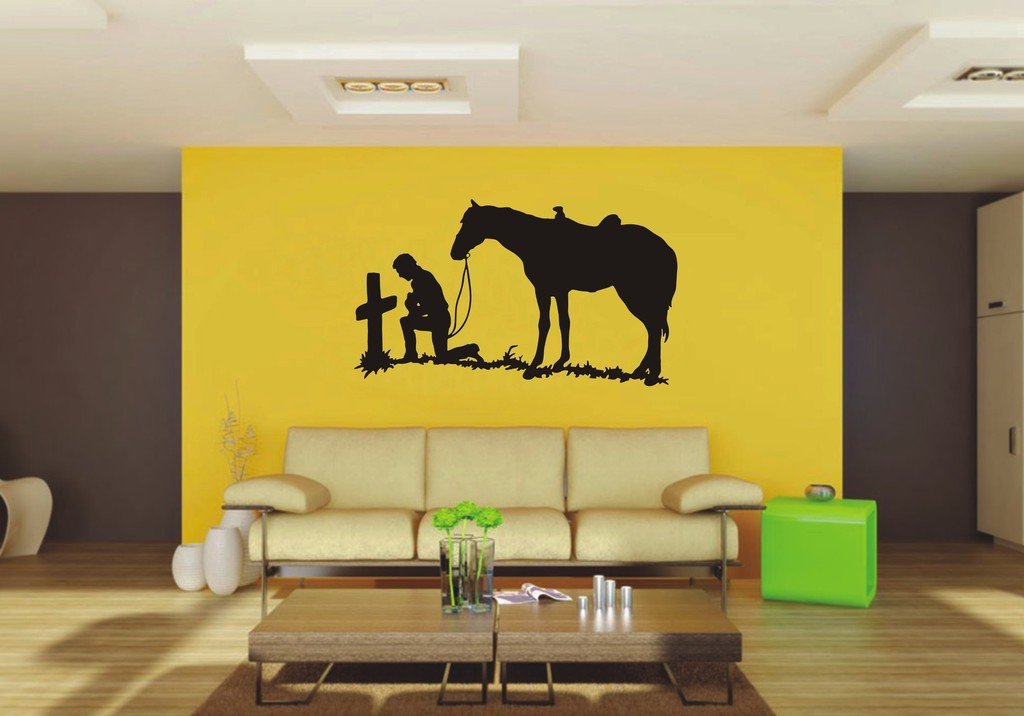 Picniva West Sty11 Vinyl Wall Decal, Approx 22 x 12.72 in, Removable