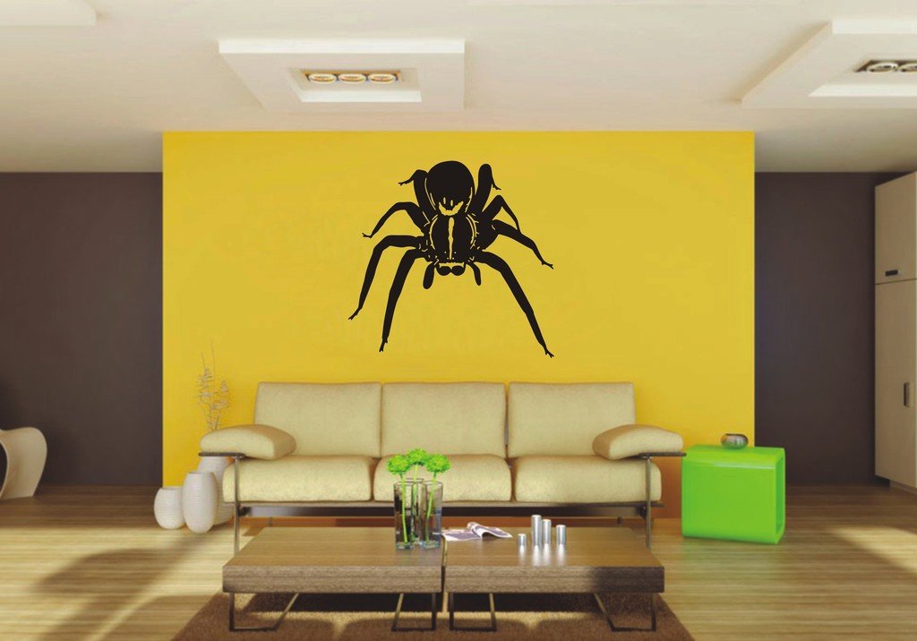 Picniva Spider Sty1 Vinyl Wall Decal, Approx 22 x 21.09 in, Removable