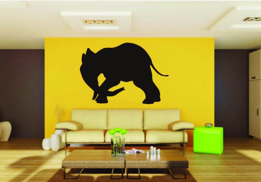 Picniva Elephant Sty11 Vinyl Wall Decal, Approx 22 x 15.4 in, Removable