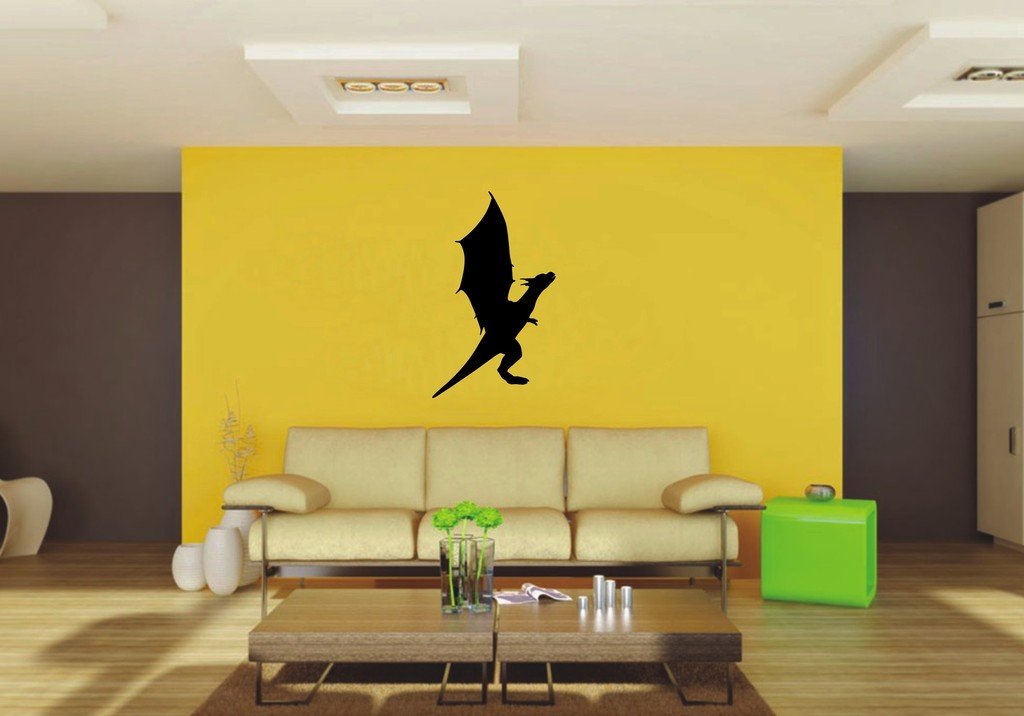 Picniva 22x36.89 Dragon Style 24 Vinyl Wall Decal Fantasy Decor