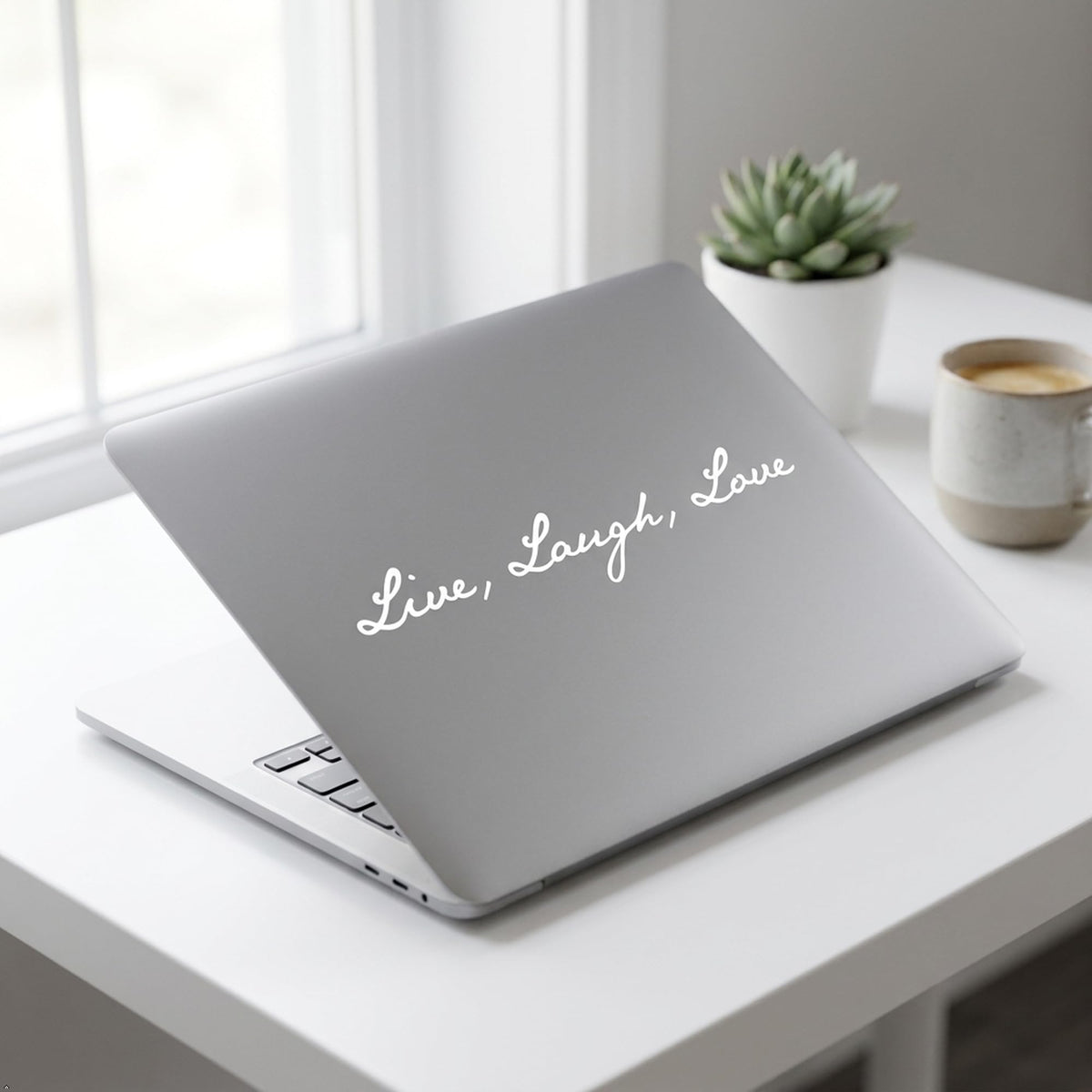 Decaltor Live Laugh Love Vinyl Decal, Car Window Sticker
