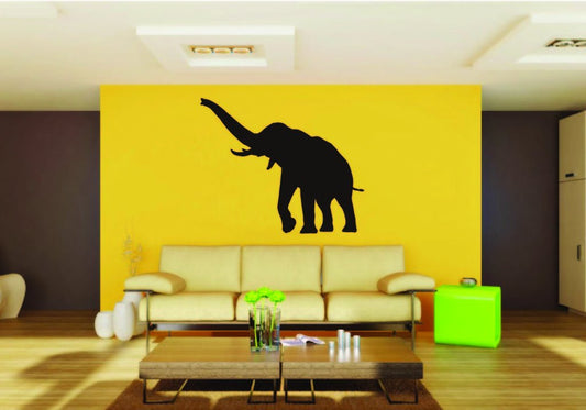 Picniva Elephant Sty14 Vinyl Wall Decal, Approx 22 x 17.6 in, Removable