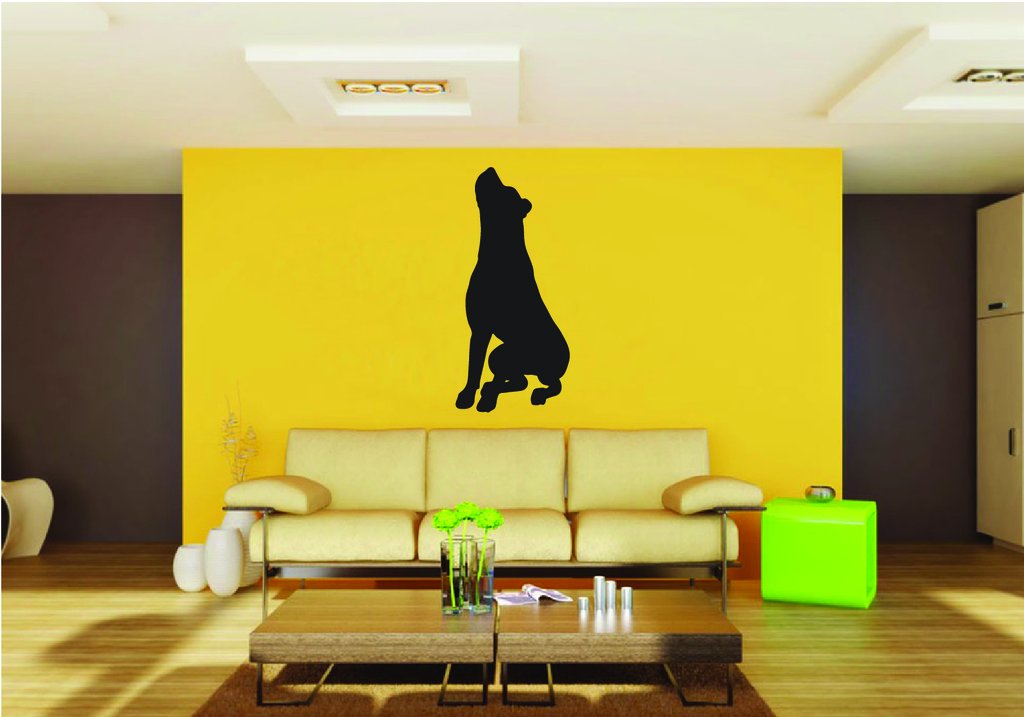 Picniva Rottweiler Dog Style 20a Removable Vinyl Wall Decal