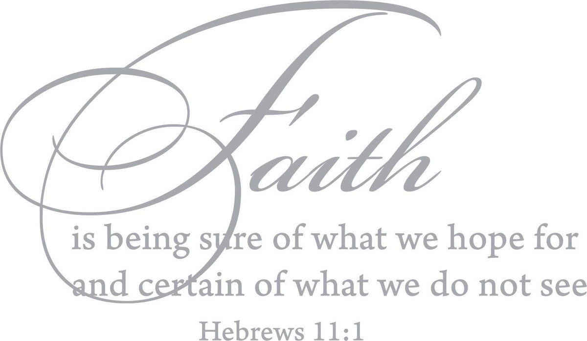 Decaltor Hebrews 11:1 Faith Vinyl Wall Decal