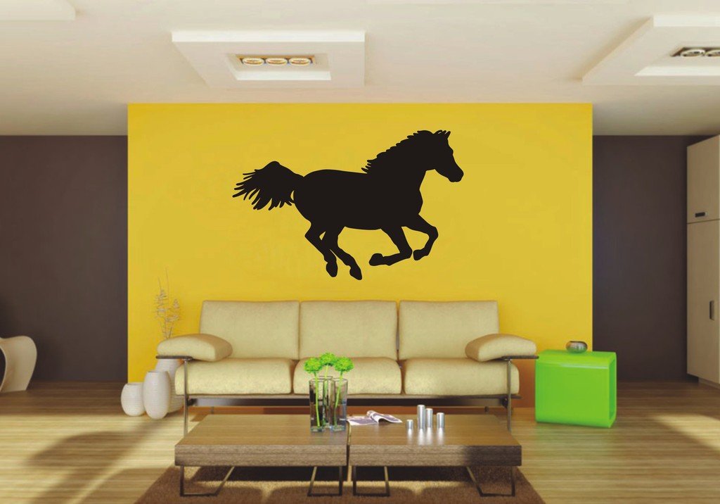 Picniva Horse Sty3 Vinyl Wall Decal, Approx 22 x 14.27 in, Removable