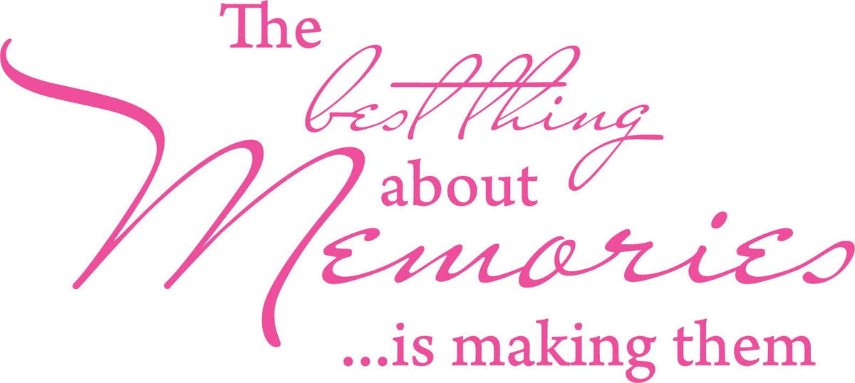 Decaltor Making Memories Quote Wall Decal