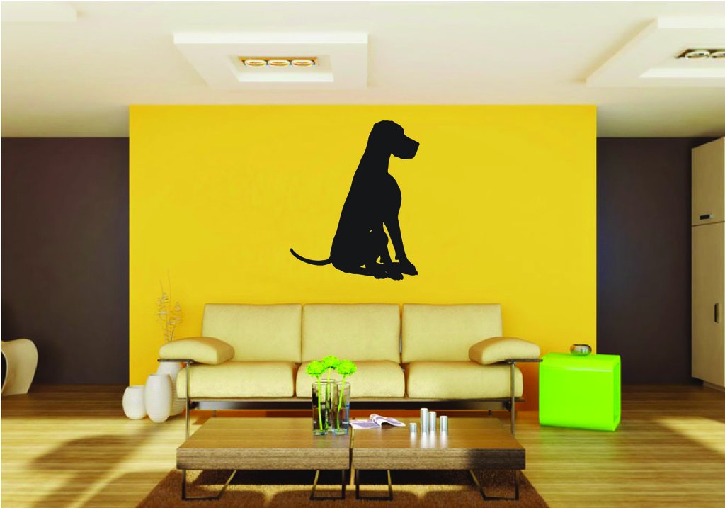 Picniva Great Dane Dog Style 8a Removable Vinyl Wall Decal