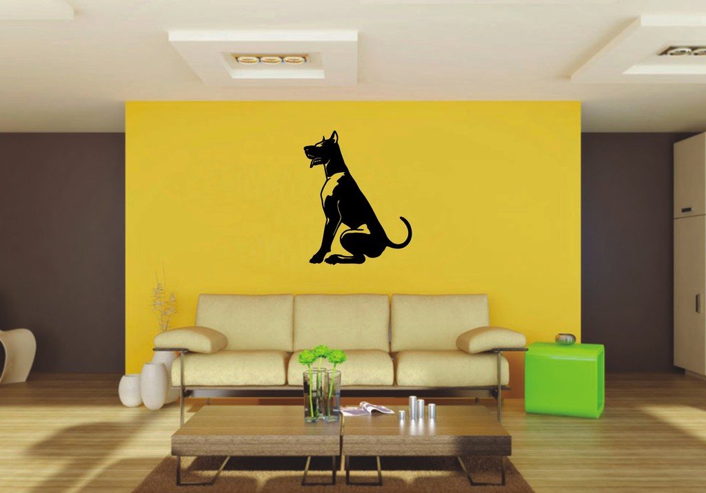 Picniva 22x27.39 Doberman Style 8 Vinyl Wall Decal Dog Breed