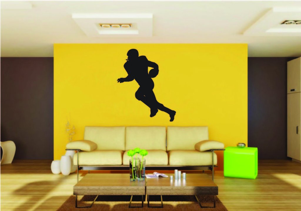 Picniva Football Style 12a Removable Vinyl Wall Decal