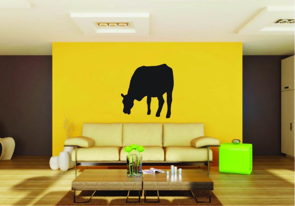 Picniva Cow Sty42 Vinyl Wall Decal, Removable, Home Decor, Illustrated Art