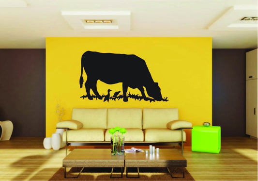 Picniva Cow Sty23 Vinyl Wall Decal, Approx 22 x 12.58 in, Removable
