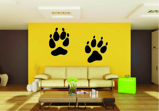 Picniva Coyote Track Vinyl Wall Decal, Approx 22 x 13.15 in, Removable