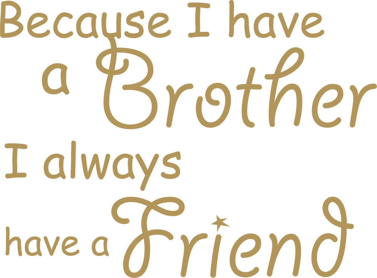 Decaltor Brother Friendship Wall Decal