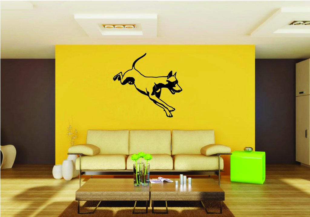 Picniva Doberman Dog Style 14 Removable Vinyl Wall Decal