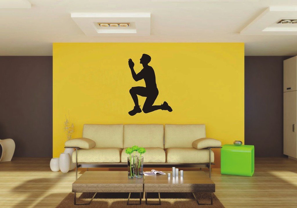 Picniva Man Sty12 Vinyl Wall Decal, Approx 22 x 30.82 in, Removable