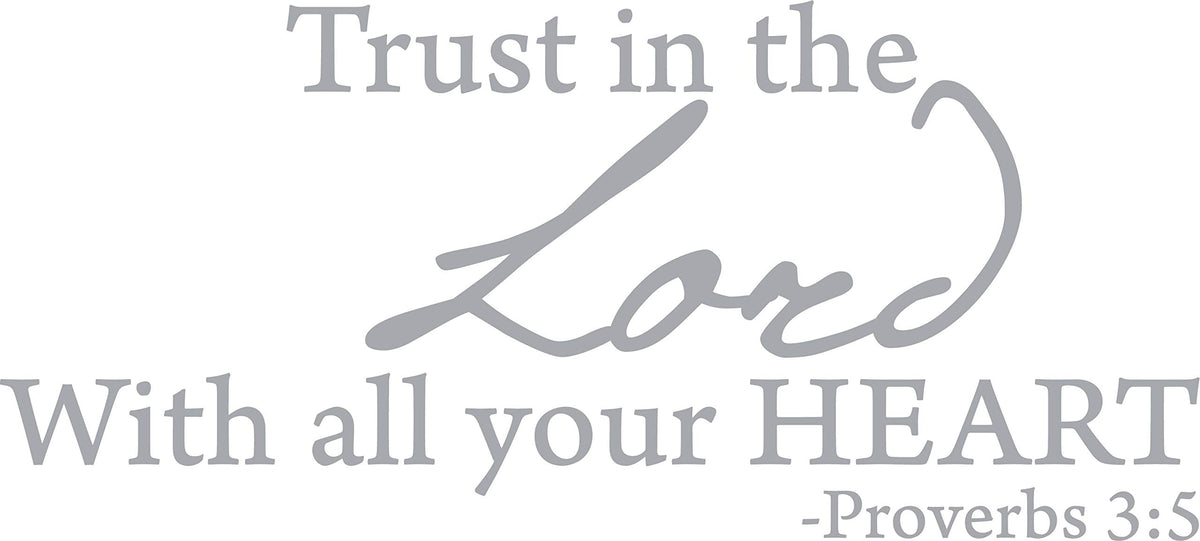 Decaltor Trust in the Lord Quote Wall Decal
