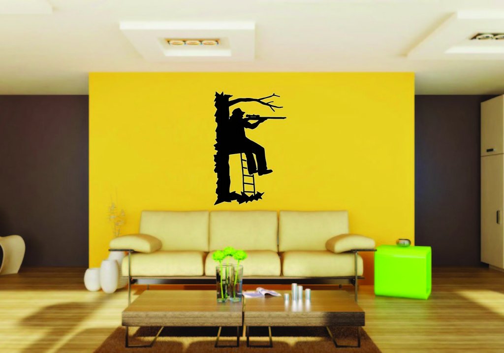 Picniva Deer Hunter Style 2 Removable Vinyl Wall Decal
