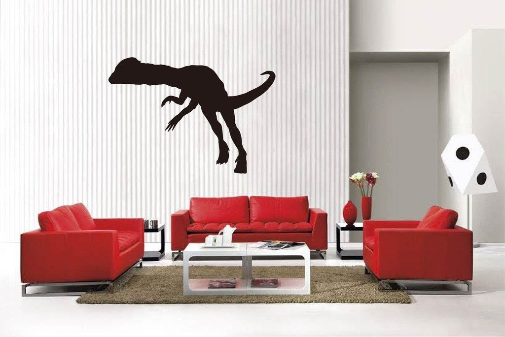 Picniva Matte Black Dinosaur Style 12a Vinyl Wall Decal Kids BG5223