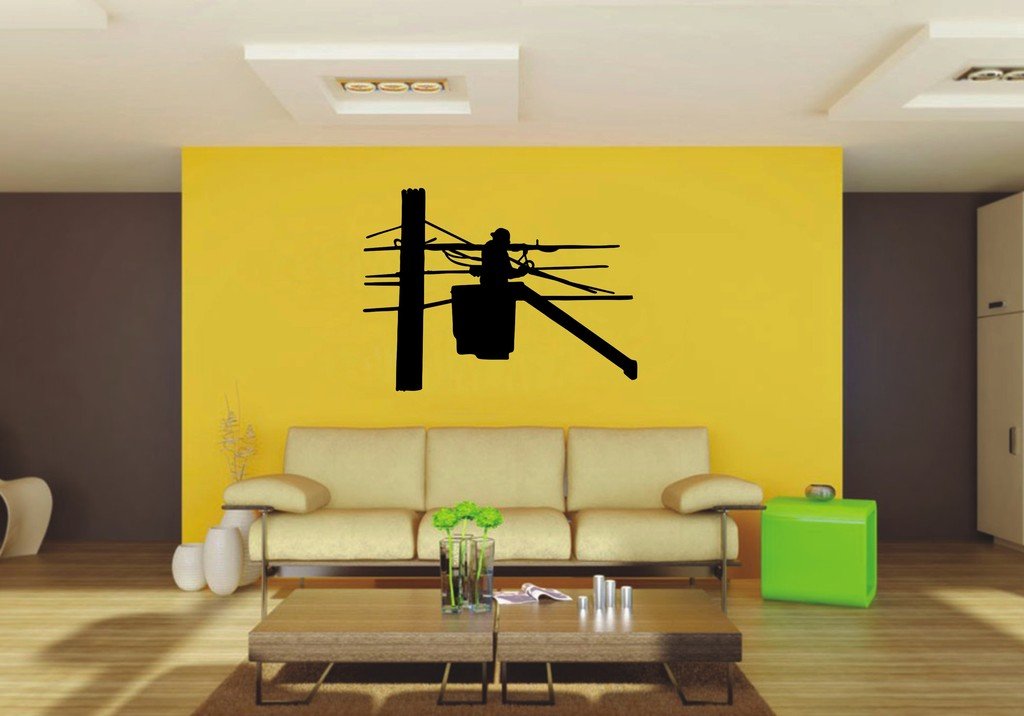 Picniva 22x16.32 Lineman Style 2 Vinyl Wall Decal Trade