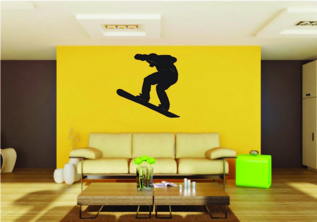 Picniva Snowboard Style 4 Removable Vinyl Wall Decal