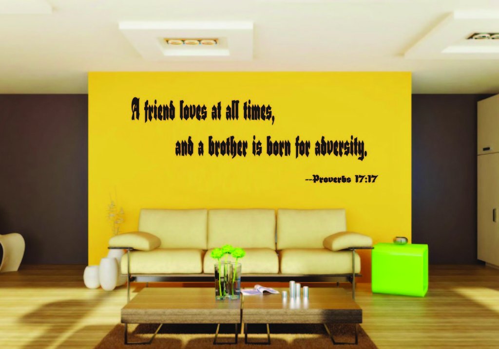 Picniva Proverbs Scripture Removable Vinyl Wall Decal