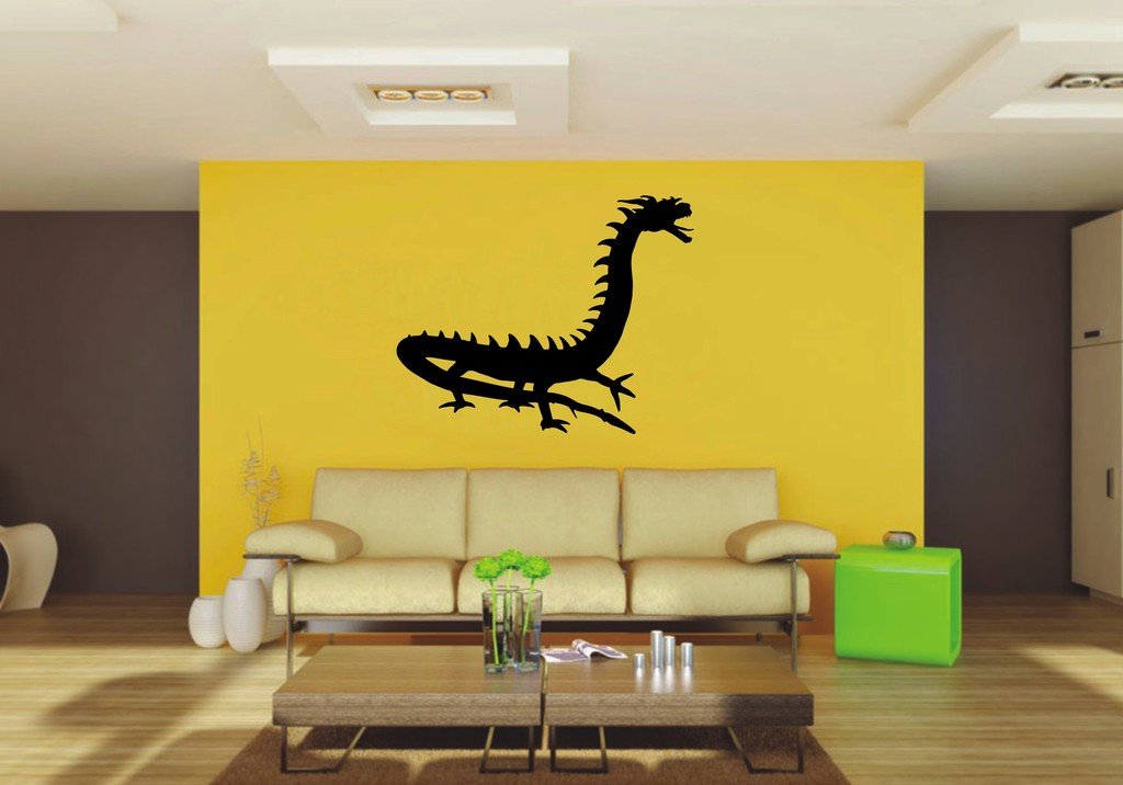 Picniva 22x17.66 Orient Dragon Style 24 Vinyl Wall Decal Fantasy Decor