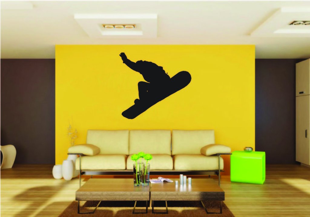 Picniva Snowboard Style 1 Removable Vinyl Wall Decal