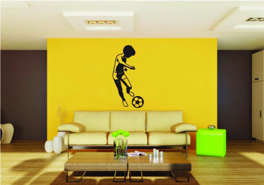 Picniva Soccer Boy Style 2 Removable Vinyl Wall Decal
