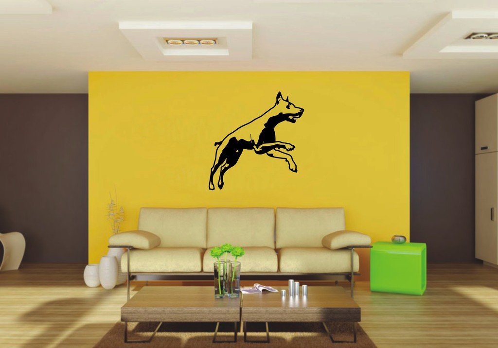 Picniva 22x22.76 Doberman Style 13 Vinyl Wall Decal Dog