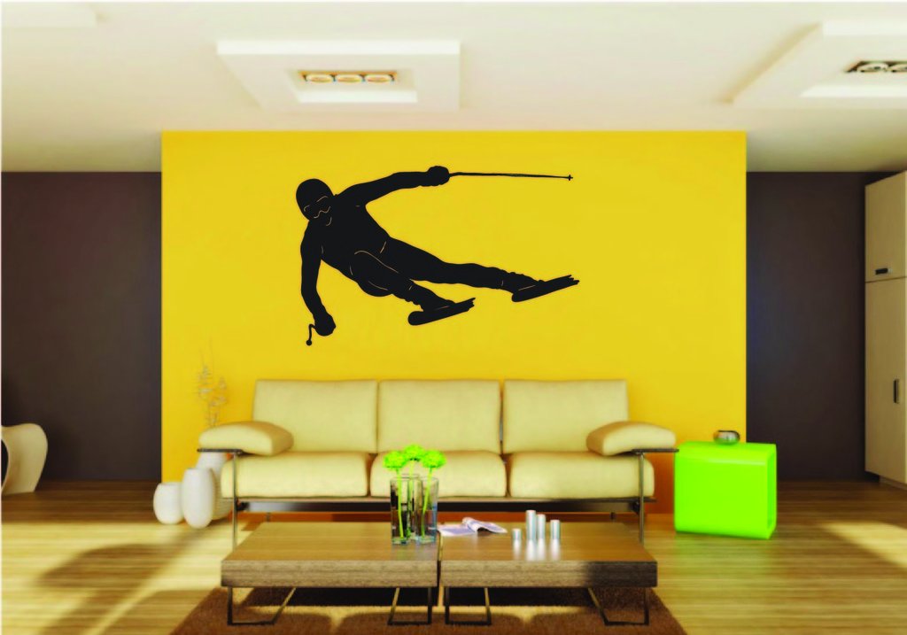Picniva Ski Style 4 Removable Vinyl Wall Decal