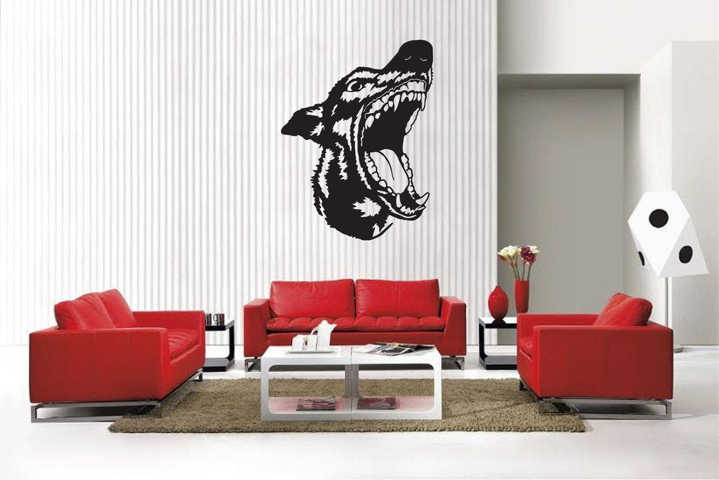 Picniva Matte Black Dog Style 23 Vinyl Wall Decal Canine Decor