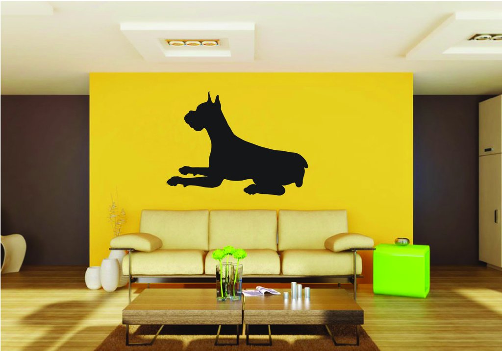 Picniva Boxer Dog Style 6 Removable Vinyl Wall Decal