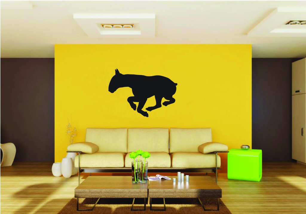 Picniva Bull Terrier Dog Style 3 Removable Vinyl Wall Decal