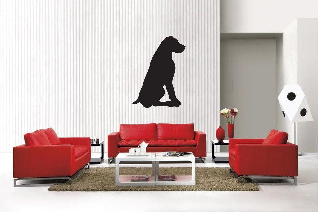 Picniva Matte Black Rottweiler Style 8a Vinyl Wall Decal Pet Dog Decor