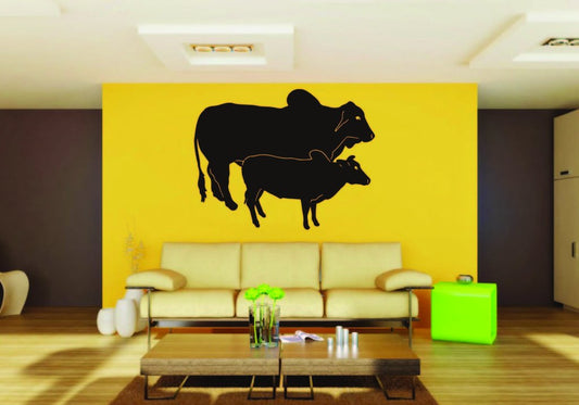 Picniva Cattle Sty15 Vinyl Wall Decal, Approx 22 x 17.6 in, Removable