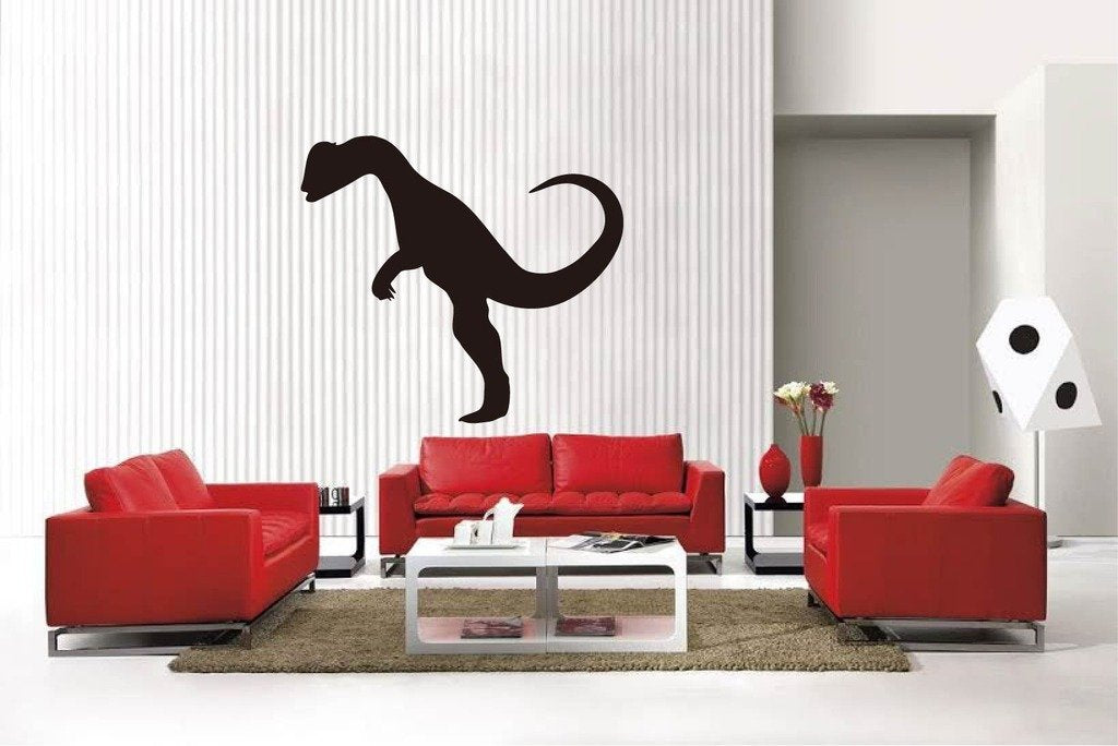 Picniva Matte Black Dinosaur Style 11a Vinyl Wall Decal Kids BG5222