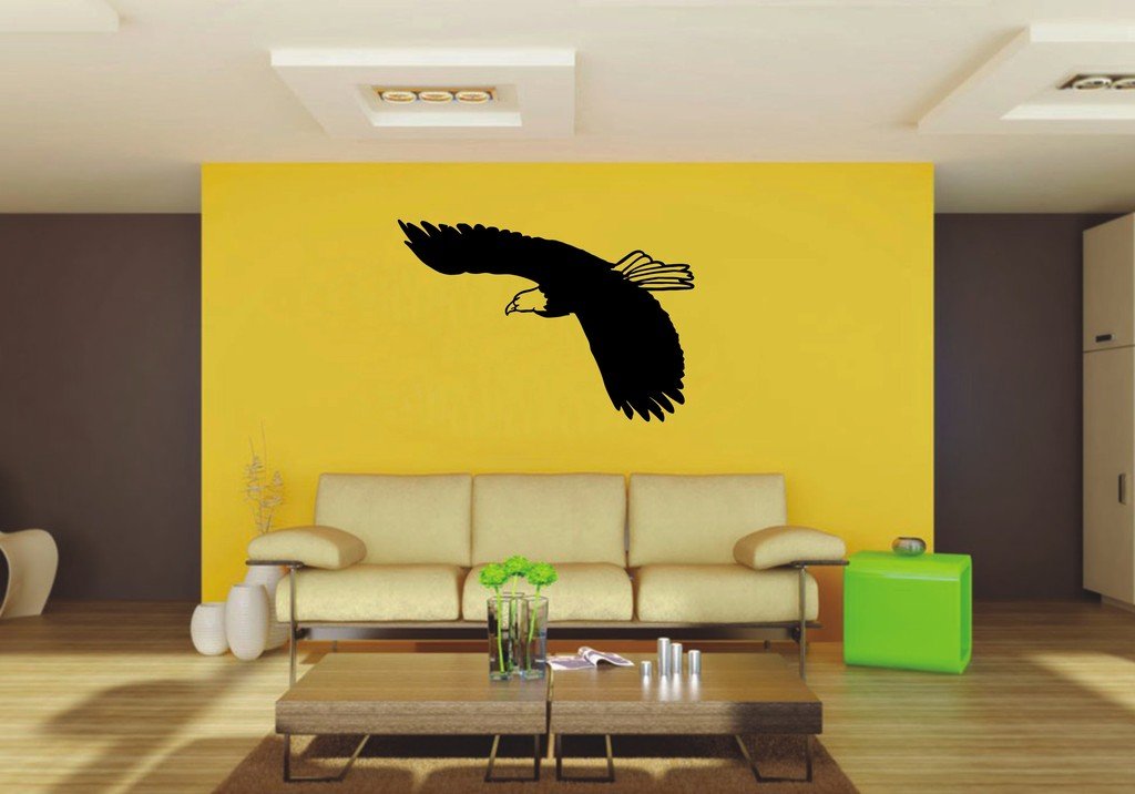 Picniva Eagle Sty23 Vinyl Wall Decal, Approx 22 x 15.01 in, Home Decor