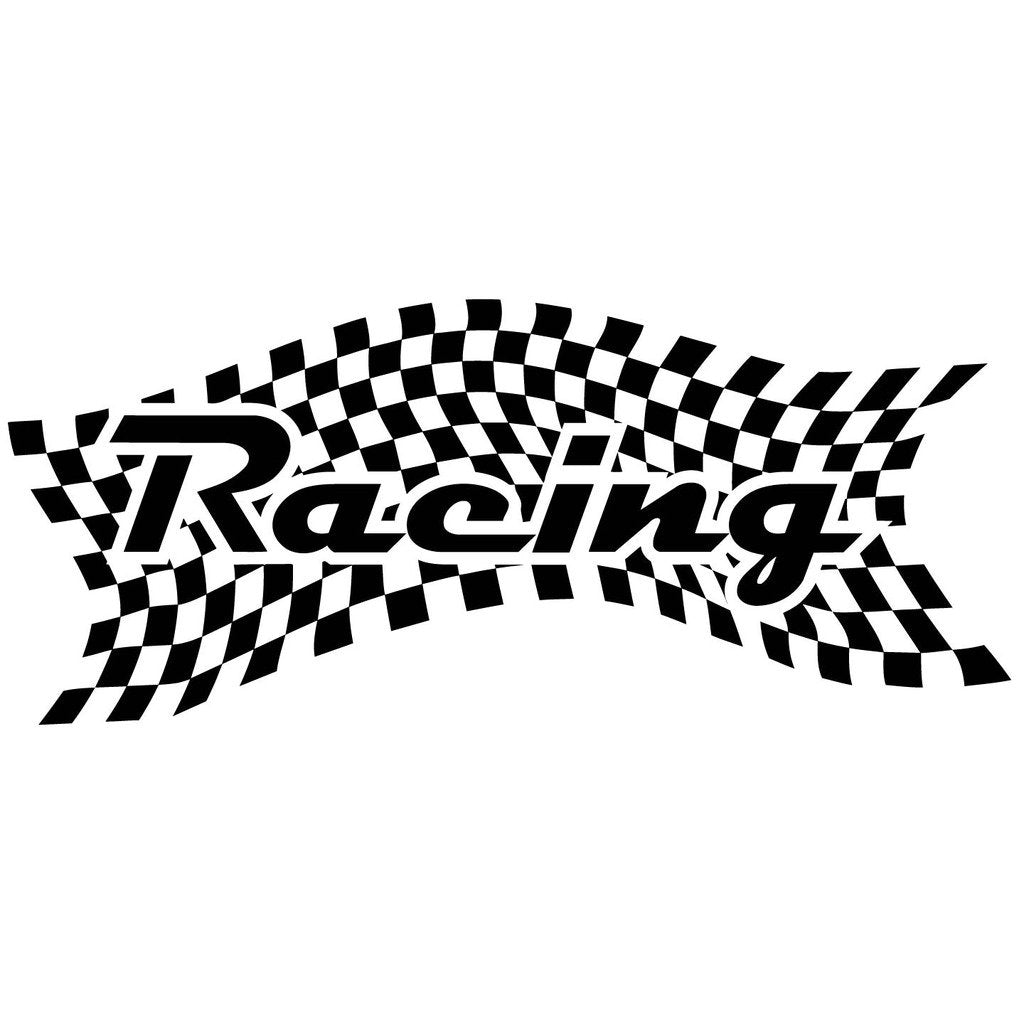 Picniva sty142 Racing Car Body Side Stripes Sticker Decal 2 Pcs