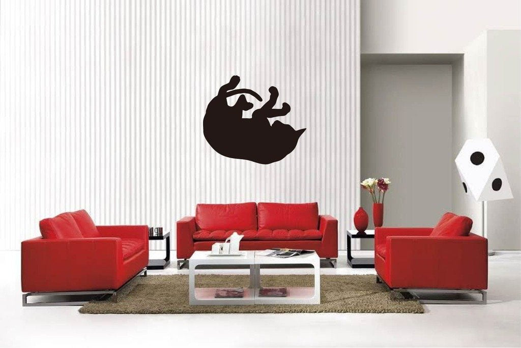 Picniva Matte Black Siamese Cat Style 24 Vinyl Wall Decal Pet Decor